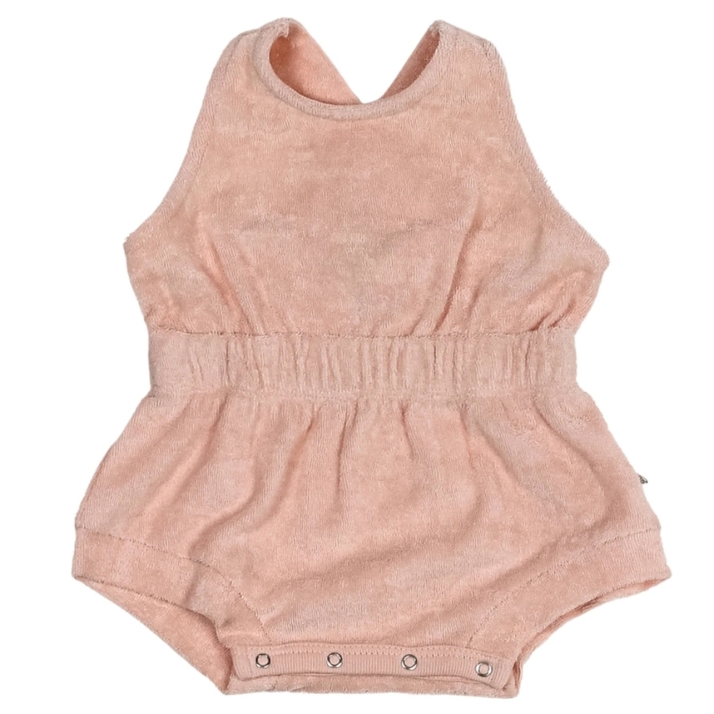 Shortie Terry Romper - PINK